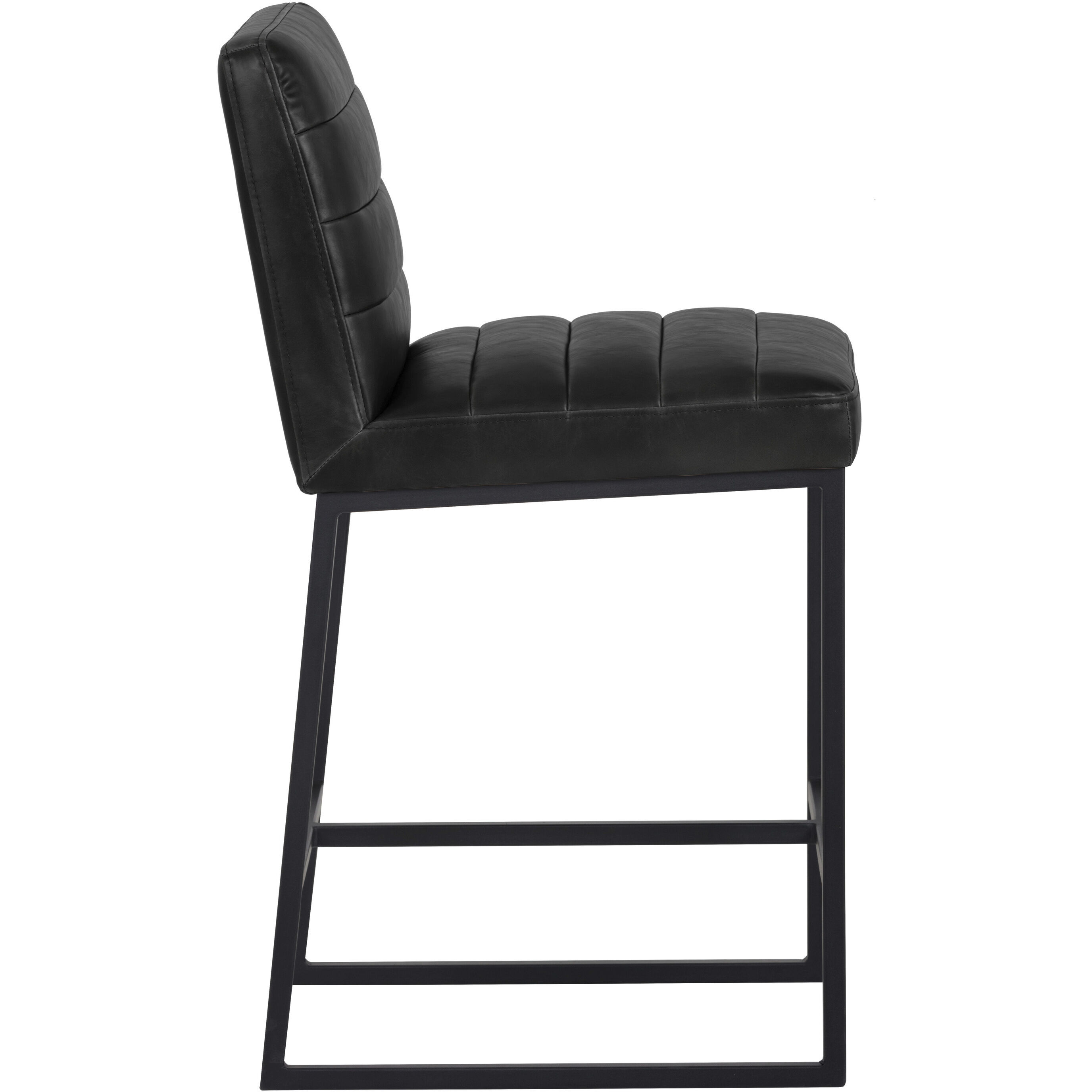 Spyros 37 inch Coal Black Counter Stool